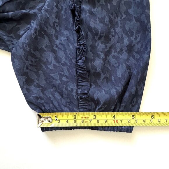 Anthropologie Current Air Women’s Jacquard Pintuck Split Neck Blouse Top - Picture 11 of 15